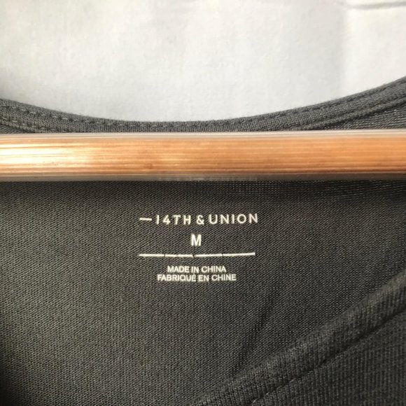 14th & Union Olive Green Cinch Tie Tank Top - Picture 3 of 4